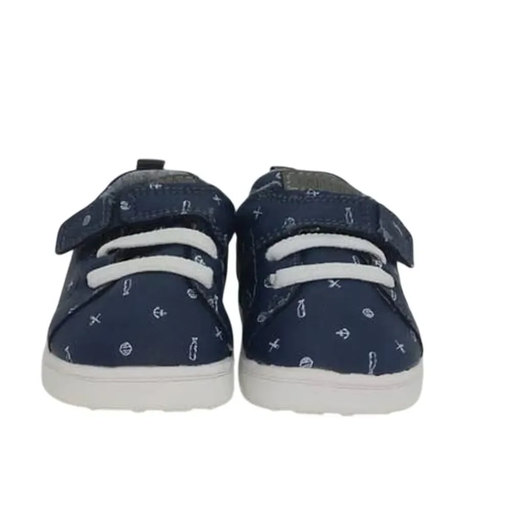 CARTERS PARK-BP Boys Navy Blue Easy Close Sneakers - Size: 2 months